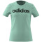 adidas Essentials Linear Logo Cotton Slim Fit T-Shirt Kinder A9MS - easgrn/black 170