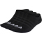3er Pack adidas Thin and Light No-Show Socken 095A - black/white 34-36