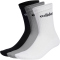 3er Pack adidas Linear Crew Cushioned Socken IC1302 - medium grey heather/white/black 34-36