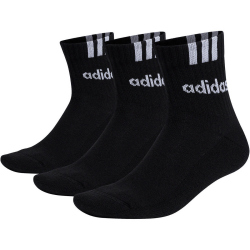 3er Pack adidas 3-Streifen Linear Half-Crew Cushioned...