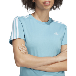 adidas LOUNGEWEAR Essentials Slim T-Shirt Damen AET5 - preblu/white XS
