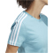adidas LOUNGEWEAR Essentials Slim T-Shirt Damen AET5 - preblu/white XS