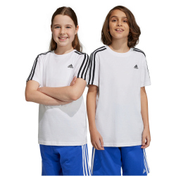 adidas Essentials 3-Streifen T-Shirt Kinder 001A - white/black 152
