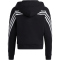 adidas Future Icons 3-Streifen Sweatjacke Kinder 095A - black/white 128