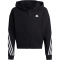 adidas Future Icons 3-Streifen Sweatjacke Kinder 095A - black/white 140