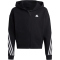 adidas Future Icons 3-Streifen Sweatjacke Kinder 095A - black/white 140