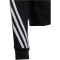 adidas Future Icons 3-Streifen Sweatjacke Kinder 095A - black/white 140