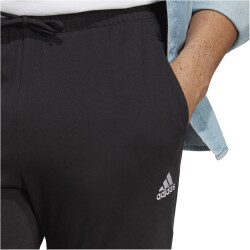 adidas Essentials Single Jersey Elasticized Cuff Logo Jogginghose Herren 095A - black S
