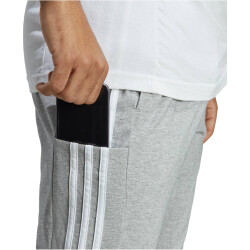 adidas Essentials French Terry 3-Streifen Trainingshose Herren 83F7 - mgreyh/white S