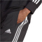 adidas Aeroreday Essentials Tapered Cuff Woven 3-Streifen Jogginghose Herren 095A - black/white L/T