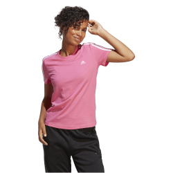 adidas LOUNGEWEAR Essentials Slim T-Shirt Damen AEK7 - pulmag/white XS