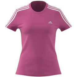 adidas LOUNGEWEAR Essentials Slim T-Shirt Damen AEK7 - pulmag/white XS