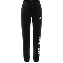 adidas Essentials Linear Logo Jogginghose Kinder 095A - black/white 164
