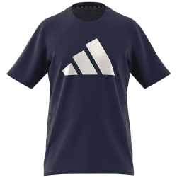 adidas Train Essentials Feelready Logo Training T-Shirt Herren IB8275 - dark blue/white S