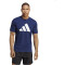 adidas Train Essentials Feelready Logo Training T-Shirt Herren 043A - dkblue/white S