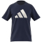 adidas Train Essentials Feelready Logo Training T-Shirt Herren IB8275 - dark blue/white S
