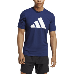 adidas Train Essentials Feelready Logo Training T-Shirt Herren 043A - dkblue/white M