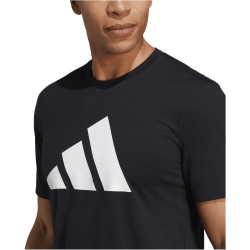 adidas Train Essentials Feelready Logo Training T-Shirt Herren IB8273 - black/white M