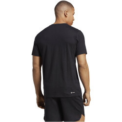 adidas Train Essentials Feelready Logo Training T-Shirt Herren 095A - black/white XXL/T