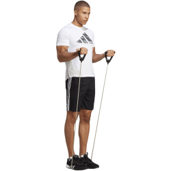 adidas Train Essentials Piqué Trainingsshorts Herren IB8243 - black/white M/T