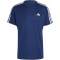 adidas Train Essentials 3-Streifen Trainingsshirt Herren IB8152 - dark blue/white S