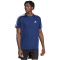 adidas Train Essentials 3-Streifen Trainingsshirt Herren IB8152 - dark blue/white S