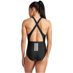 adidas 3-Streifen Badeanzug Damen 095A - black/white 30