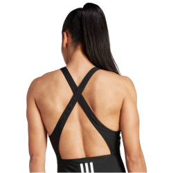adidas 3-Streifen Badeanzug Damen 095A - black/white 30