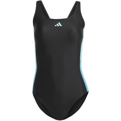 adidas Colourblock Badeanzug Damen 095A - black/flaaqu 40