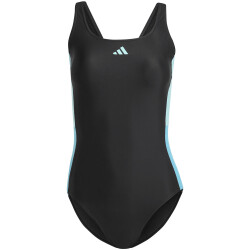 adidas Colourblock Badeanzug Damen 095A - black/flaaqu 40