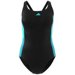 adidas Colourblock Badeanzug Damen 095A - black/flaaqu 40