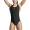 adidas Colourblock Badeanzug Damen 095A - black/flaaqu 40
