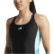 adidas Colourblock Badeanzug Damen 095A - black/flaaqu 40