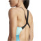 adidas Colourblock Badeanzug Damen 095A - black/flaaqu 40