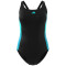 adidas Colourblock Badeanzug Damen 095A - black/flaaqu 40