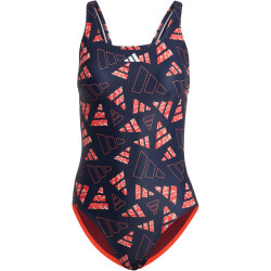adidas 3 Bar Logo Graphic Badeanzug Damen AA35 -...
