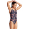 adidas 3 Bar Logo Graphic Badeanzug Damen AA35 - legink/brired 34