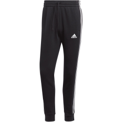 adidas Essentials 3-Streifen Tapered Cuff Jogginghose Herren 095A - black/white S