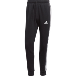 adidas Essentials 3-Streifen Tapered Cuff Jogginghose Herren 095A - black/white S