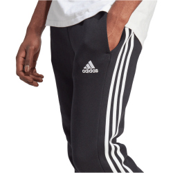 adidas Essentials 3-Streifen Tapered Cuff Jogginghose Herren 095A - black/white S