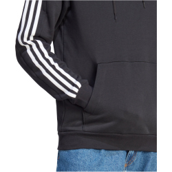 adidas Essentials 3-Streifen Hoodie Herren 095A - black XS
