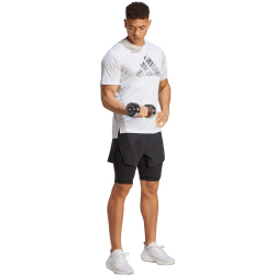 adidas HEAT.RDY HIIT Elevated Training 2in1 Shorts Herren 095A - black M