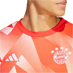 adidas FC Bayern München Aufwärm Oberteil Herren 013A - red/white XL