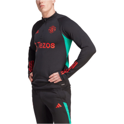 adidas Manchester United Tiro 23 1/4-Zip Trainingsoberteil Herren 095A - black S