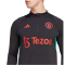 adidas Manchester United Tiro 23 1/4-Zip Trainingsoberteil Herren 095A - black S