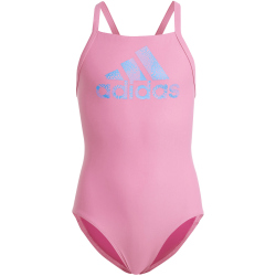 adidas Big Logo Badeanzug Kinder AEXV - pnkfus/broyal 128