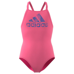 adidas Big Logo Badeanzug Kinder AEXV - pnkfus/broyal 128