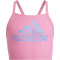 adidas Big Logo Badeanzug Kinder AEXV - pnkfus/broyal 128