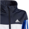 adidas Tiberio 3-Streifen Colorblock Shiny Trainingsanzug Kinder AA35 - legink/white/selubl 110