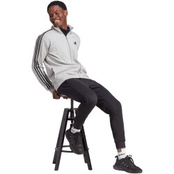 adidas Basic 3-Streifen Trainingsanzug Herren 83F7 - mgreyh/black XXL
